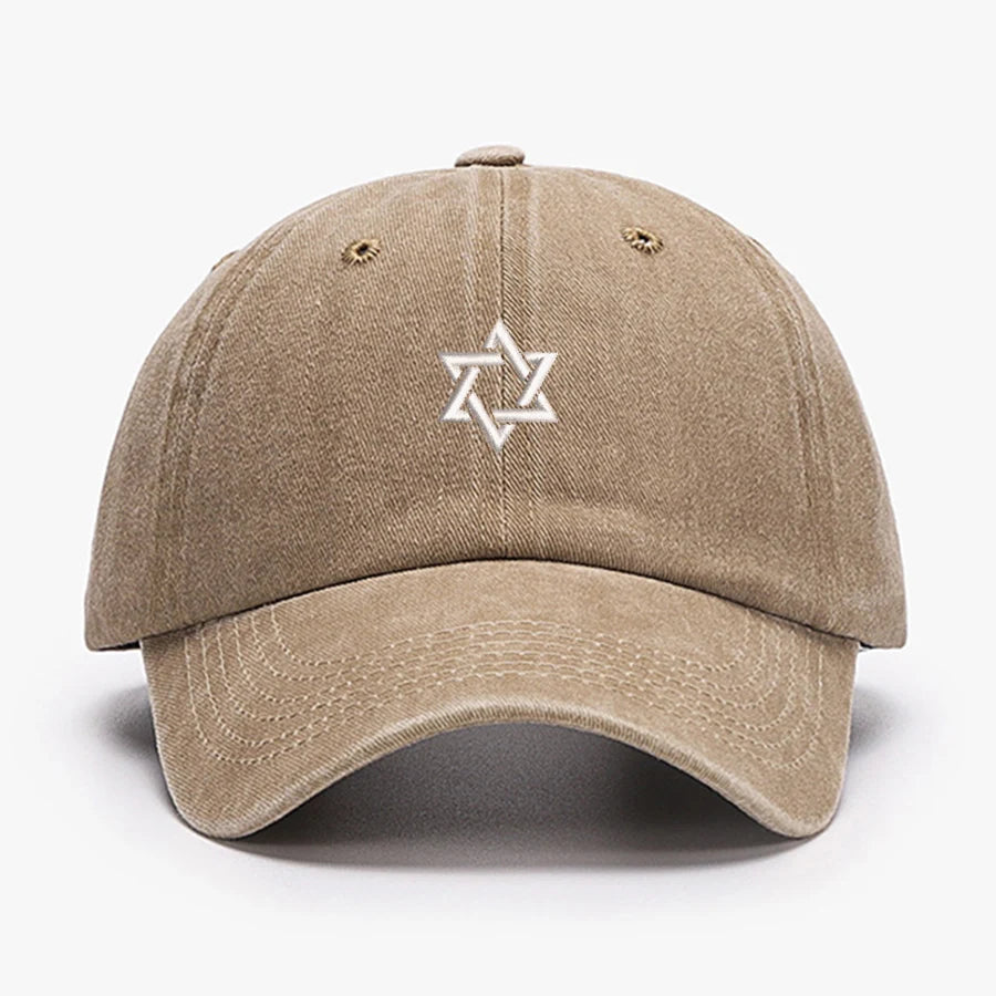Embroidered Star of David Baseball Caps