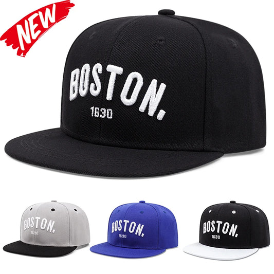 Fashion BOSTON Snapback Cap Men Women