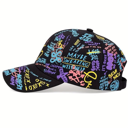 Fashion Graffiti Printing Baseball Cap Outdoor Cotton Casquatte Hat Men Women