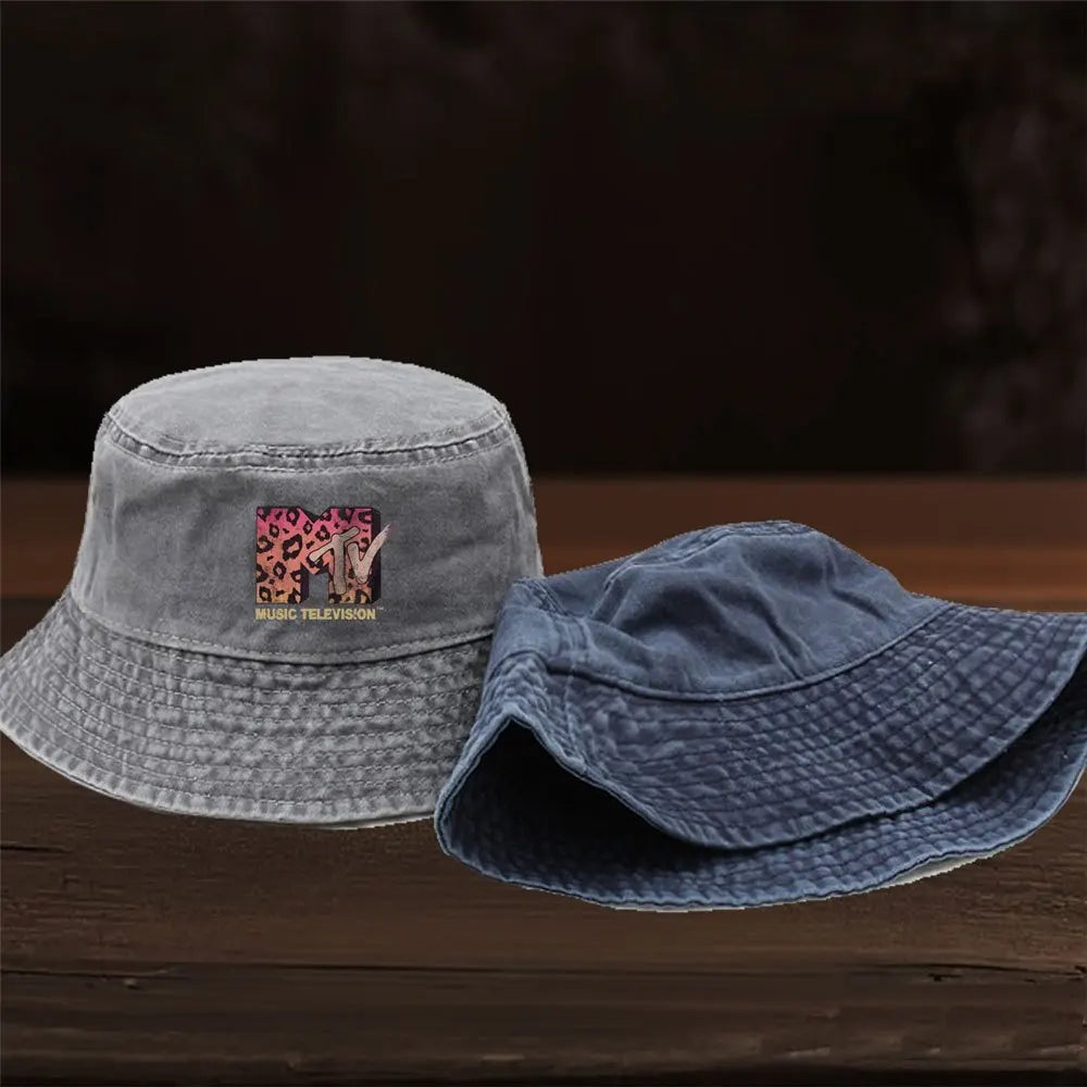 Fashionable "MTV" Print Fisherman Hat Bucket Hat