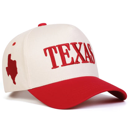 Unisex TEXAS Letter Embroidery Baseball Caps Sunscreen Hat Sports Cap