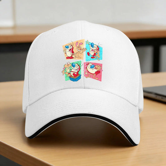 Ren And Stimpy Show Sun Baseball Cap