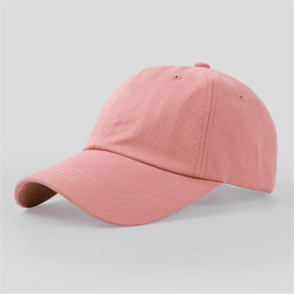 Casual Baseball Cap For Men Women Solid Color Cotton Hat Fashion Simple