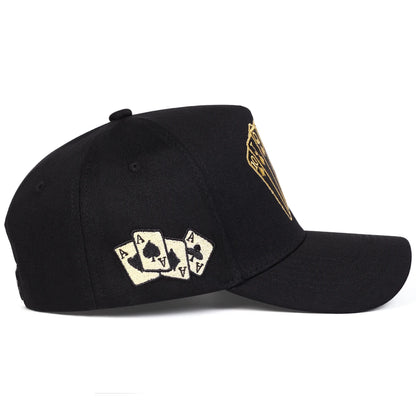 Unisex Poker Embroidery Baseball Caps