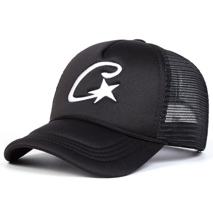 Unisex C Letter Pentagram Embroidery BaseballCaps