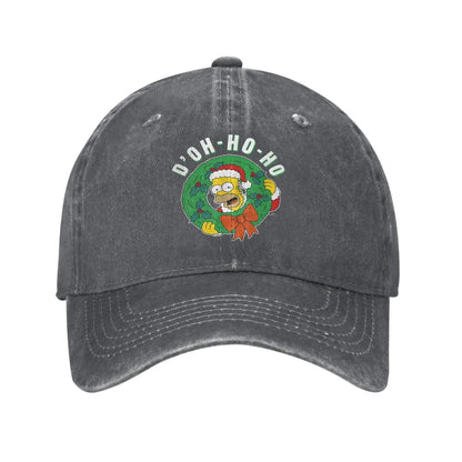 New The S-Simpson Christmas Homer D'Oh-Ho-Ho Alt Sun Baseball Cap