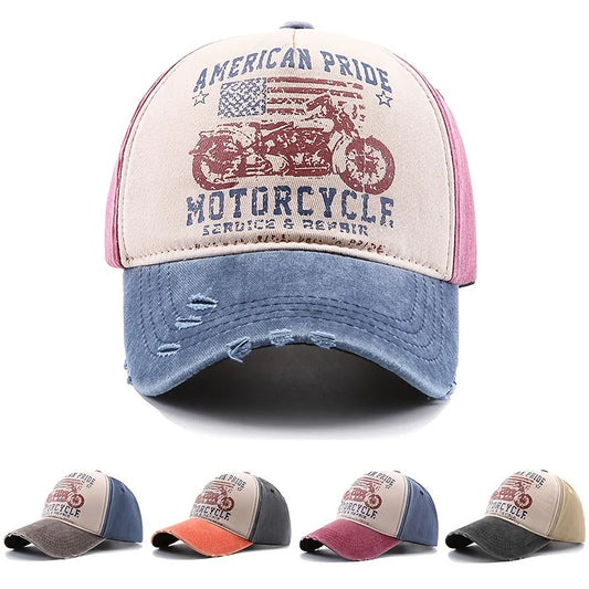 New Motorcycle Printing Baseball Cap