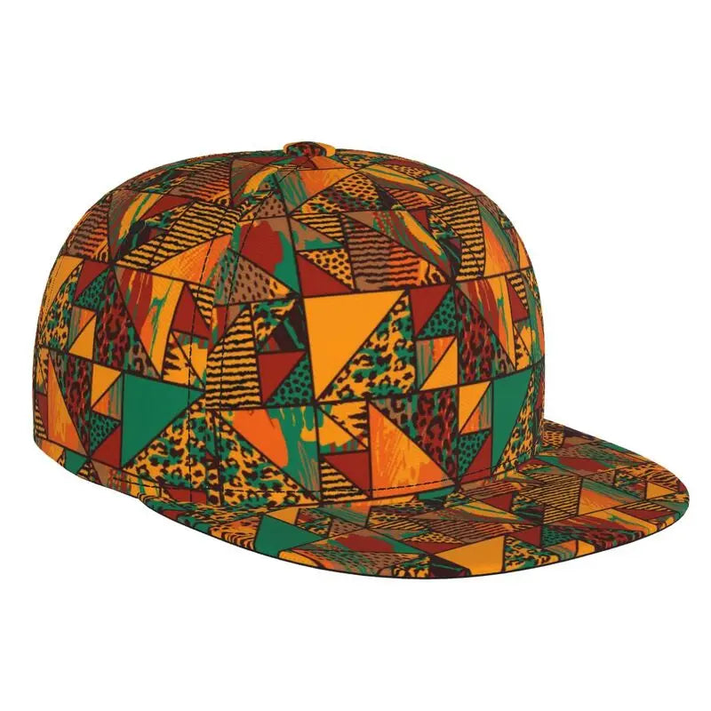 African Bogolan Baseball Cap Adjustable Snapback Cap