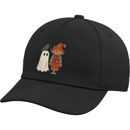 Halloween Ghost Scarecrow Crow Baseball Hat