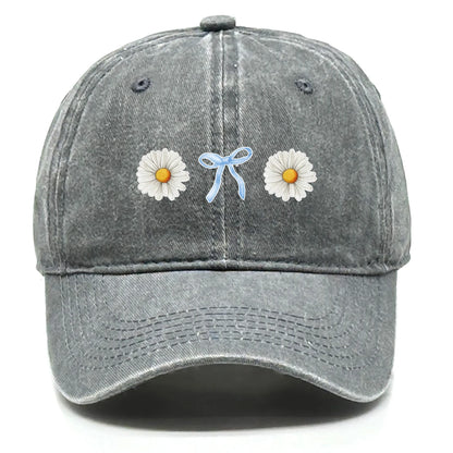 Flower Print Snapback Baseball Cap Flower Hat
