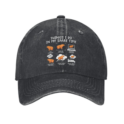 Things I Do in My Spare Time Chicken Lover Baseball Cap