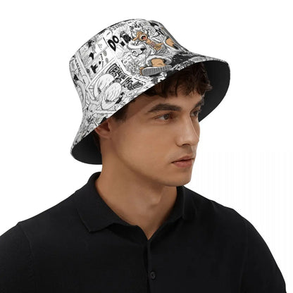 Unisex Bucket Hats One Piece Luffy Japanese Anime