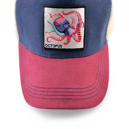 Unisex Baseball Cap With Octopus Patch For Men And Women Four Season