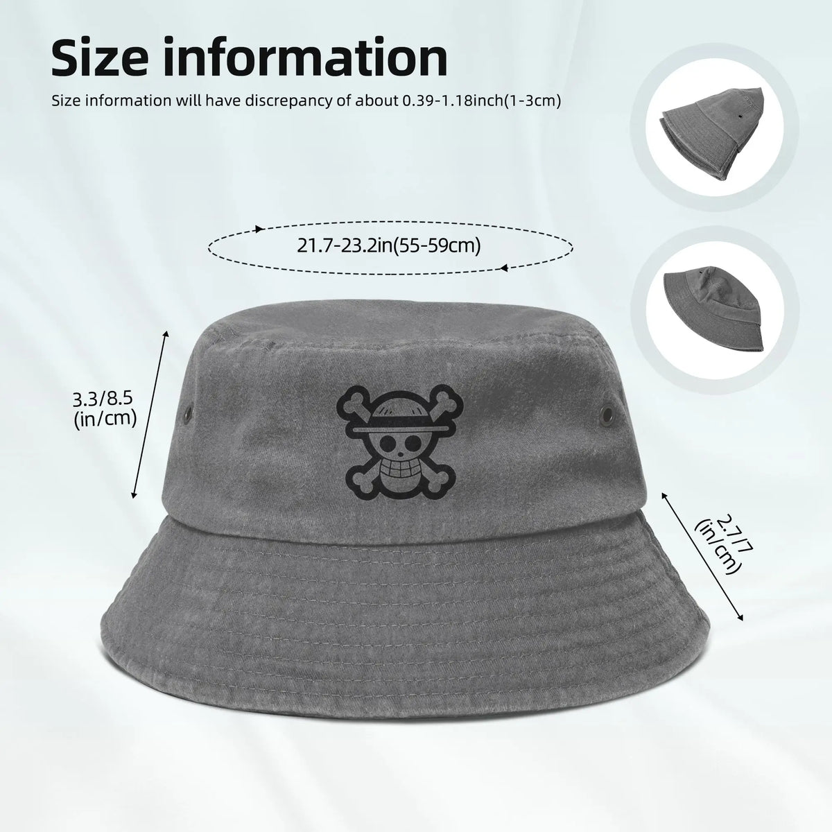 Bucket Hat The Pirate King One Piece Monkey D Luffy
