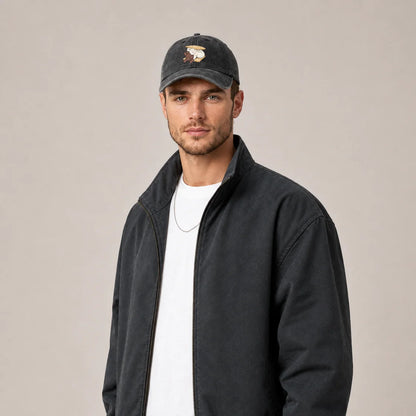 Whimsical Creature Illustration Baseball Cap