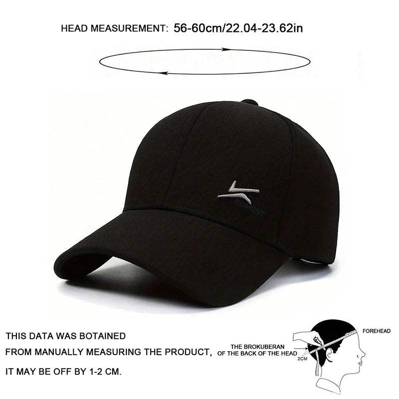 Unisex Two Hook Embroidery Baseball Caps Spring And Autumn
