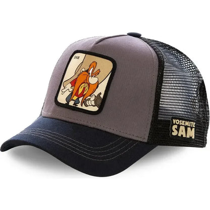 High Quality Brand Anime Cartoon Snapback Cotton Baseball Cap Men Women