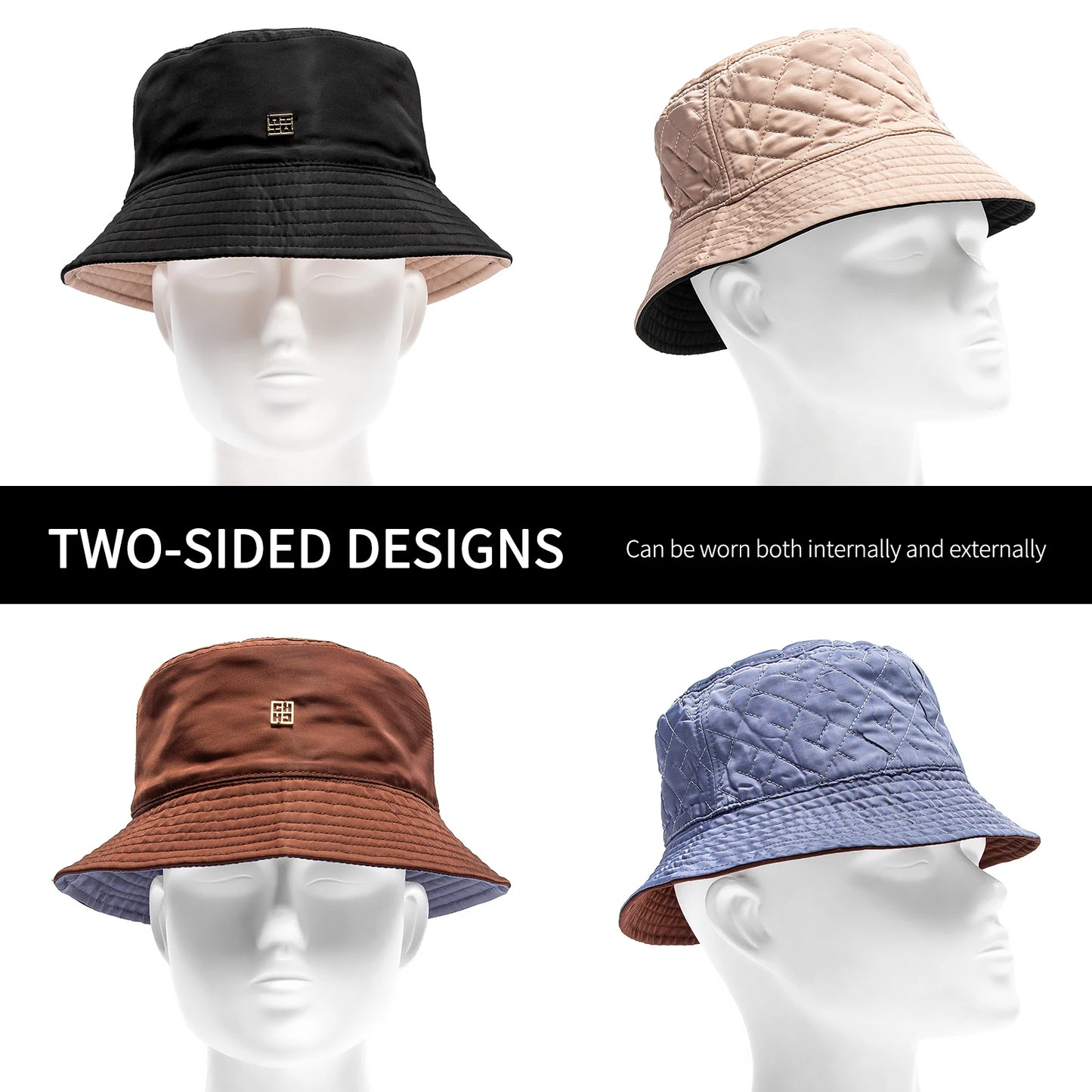 Fashionable Classic New Fisherman Hat Beach Vacation Travel Letter Design Solid Color