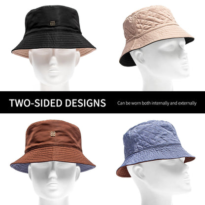 Fashionable Classic New Fisherman Hat Beach Vacation Travel Letter Design Solid Color