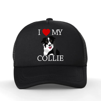 I Love My Border Collie Baseball Cap