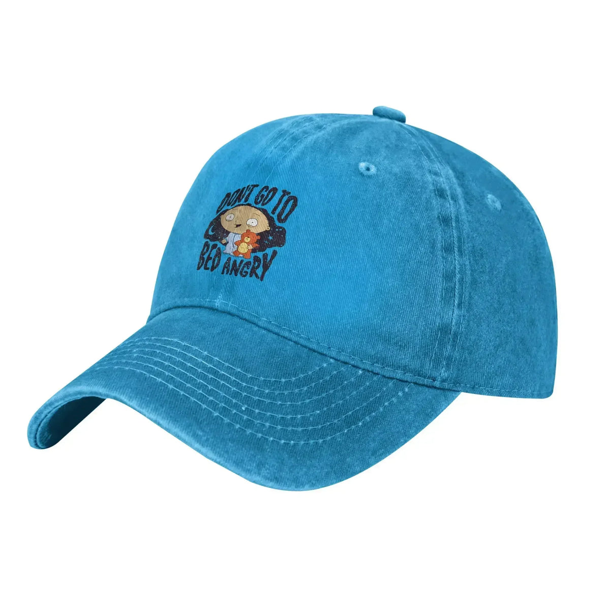 aFamilies Cartoon Don't Go To Bed Angry Bedtime Stewie Baseball Cap