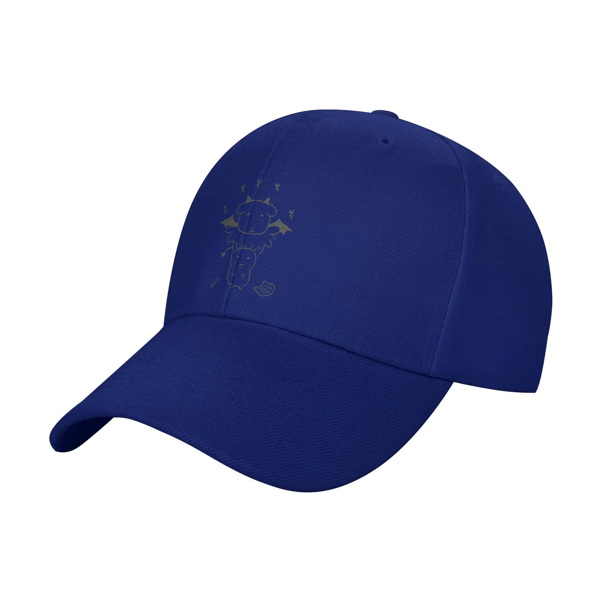 Summer Black Background Ghost Dog Dark Style Baseball Cap