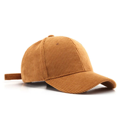 Corduroy Baseball Cap For Women Men New