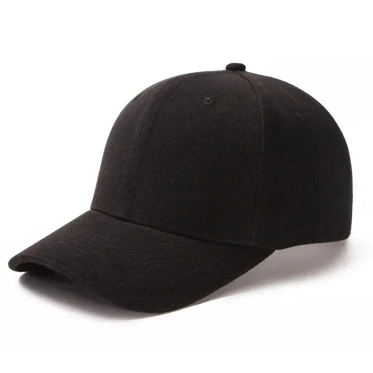 Solid Unisex Baseball Cap 6 Panel Men Caps Daily Women's