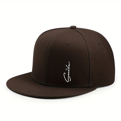 Lettered Smiley Face Print Stylish Baseball Cap For Men And Women