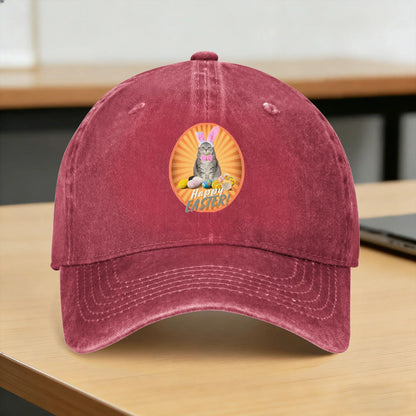 Funny Easter Cats Ears Bunny Eggs Casual Baseball Cap