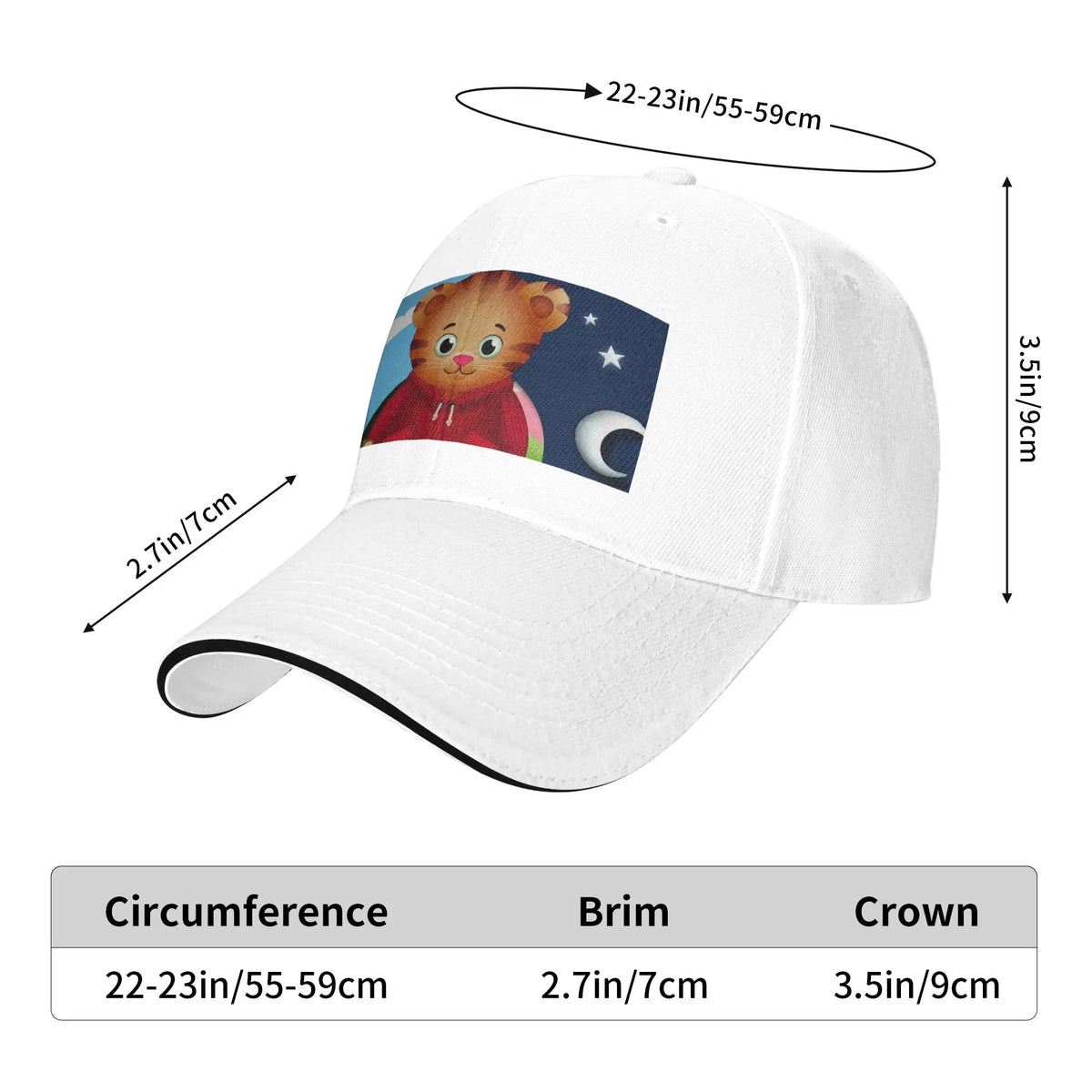 Daniel Tigers Stop Cap Casual Baseball Caps