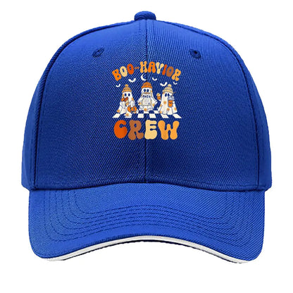 Halloween Ghost Boo-Havior Crew Sandwich Baseball Cap