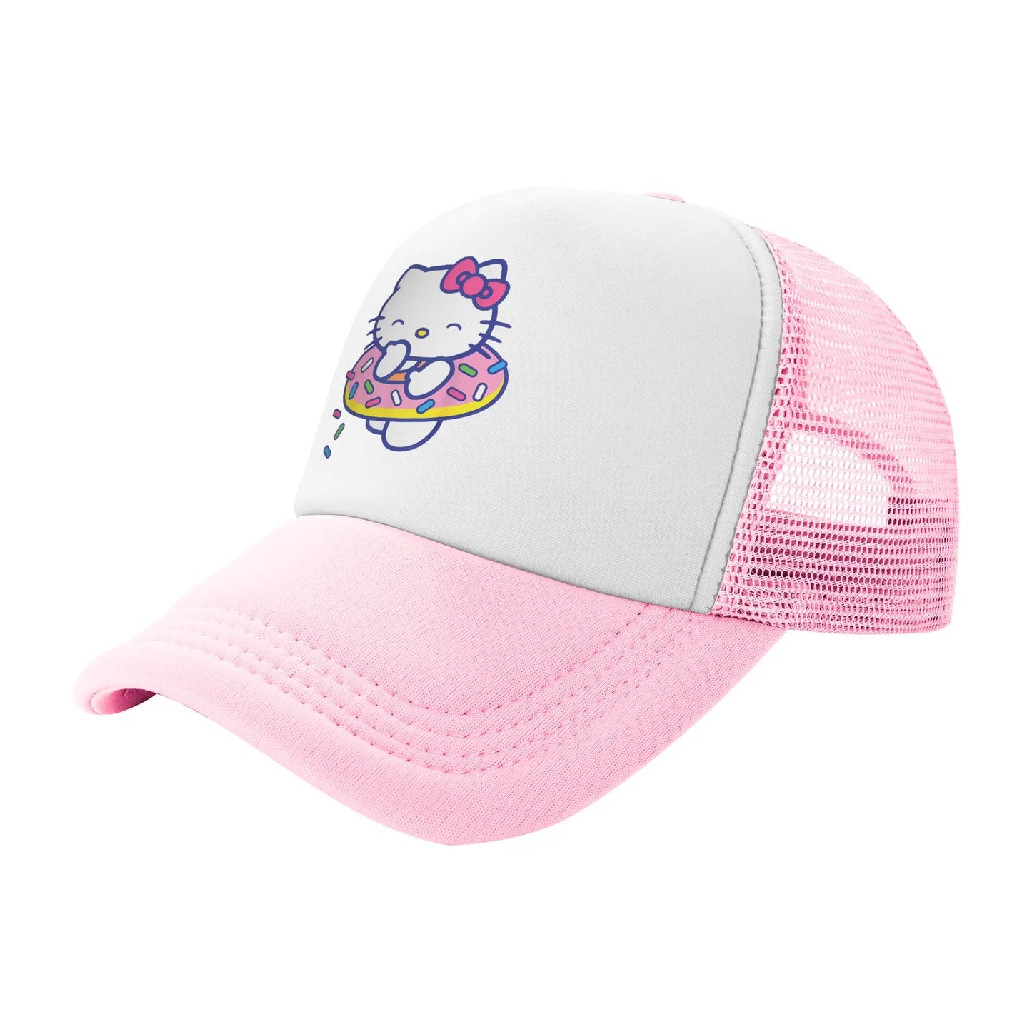 Unisex Hello Kitty Trucker Hats Mesh Baseball Caps