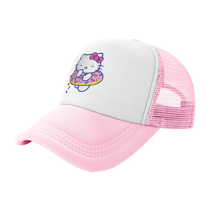 Unisex Hello Kitty Trucker Hats Mesh Baseball Caps