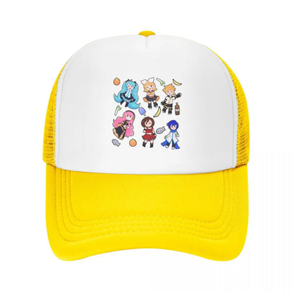 Vocaloid Chibi Chaos! Miku Cap Fashion Mesh Baseball Caps