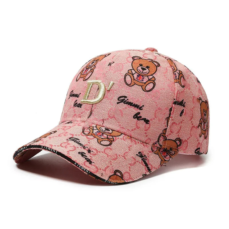 Fashion Cartoon Bear Baseball Cap Casual Sun Hat