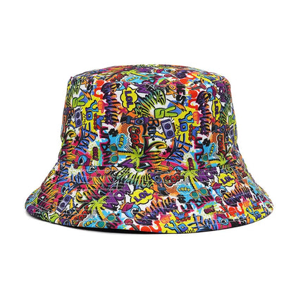 New Fashion Graffiti Sunscreen Bucket Hats