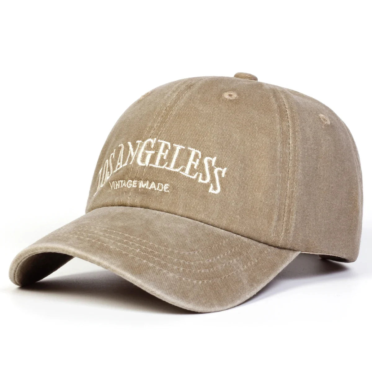 LOS ANGELESS Embroidery Wash Baseball Caps