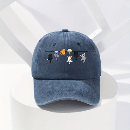 Super Cute Cat-Themed Baseball Cap