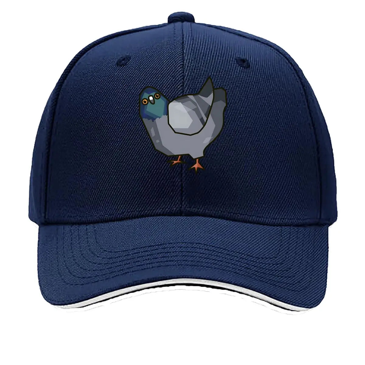 Low Poly Pigeon Quirky Character Baseball Cap