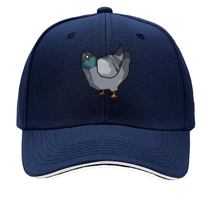 Low Poly Pigeon Quirky Character Baseball Cap
