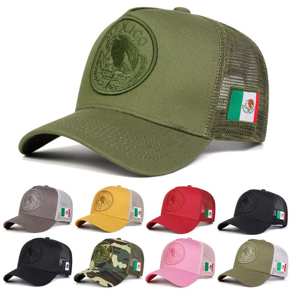 Unisex Mexican Flag Embroidery Baseball Caps