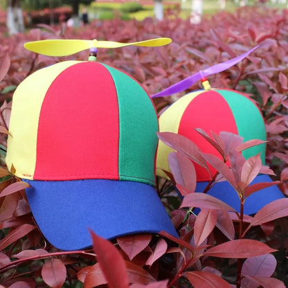 Helicopter Propeller Adventure Rainbow Bamboo Dragonfly Baseball Hat