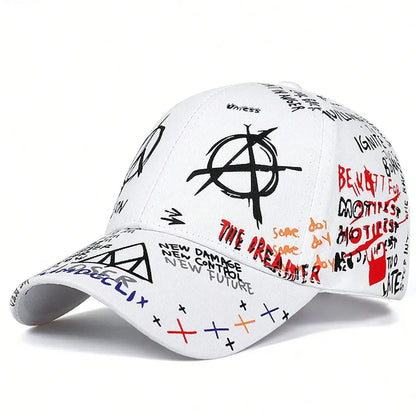 Unisex Colorful Eye Graffiti Print Baseball Caps