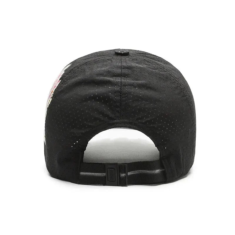 Flower Sun Hats Printed Chinese Style Floral Sun Hats Baseball Hat