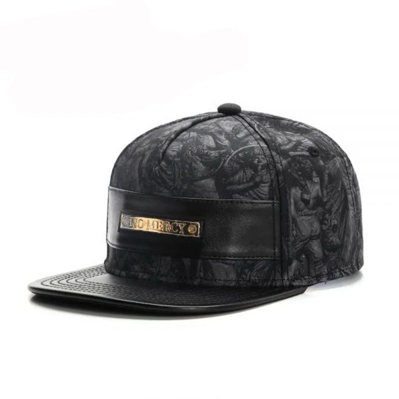 Fashion Brand Leather Cap Snapback Caps for Men Women