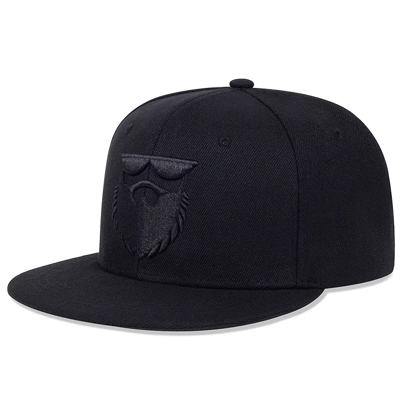 Fashion Men Women Cotton Snapback Hat Hip Hop Baseball Cap Beard Old Men