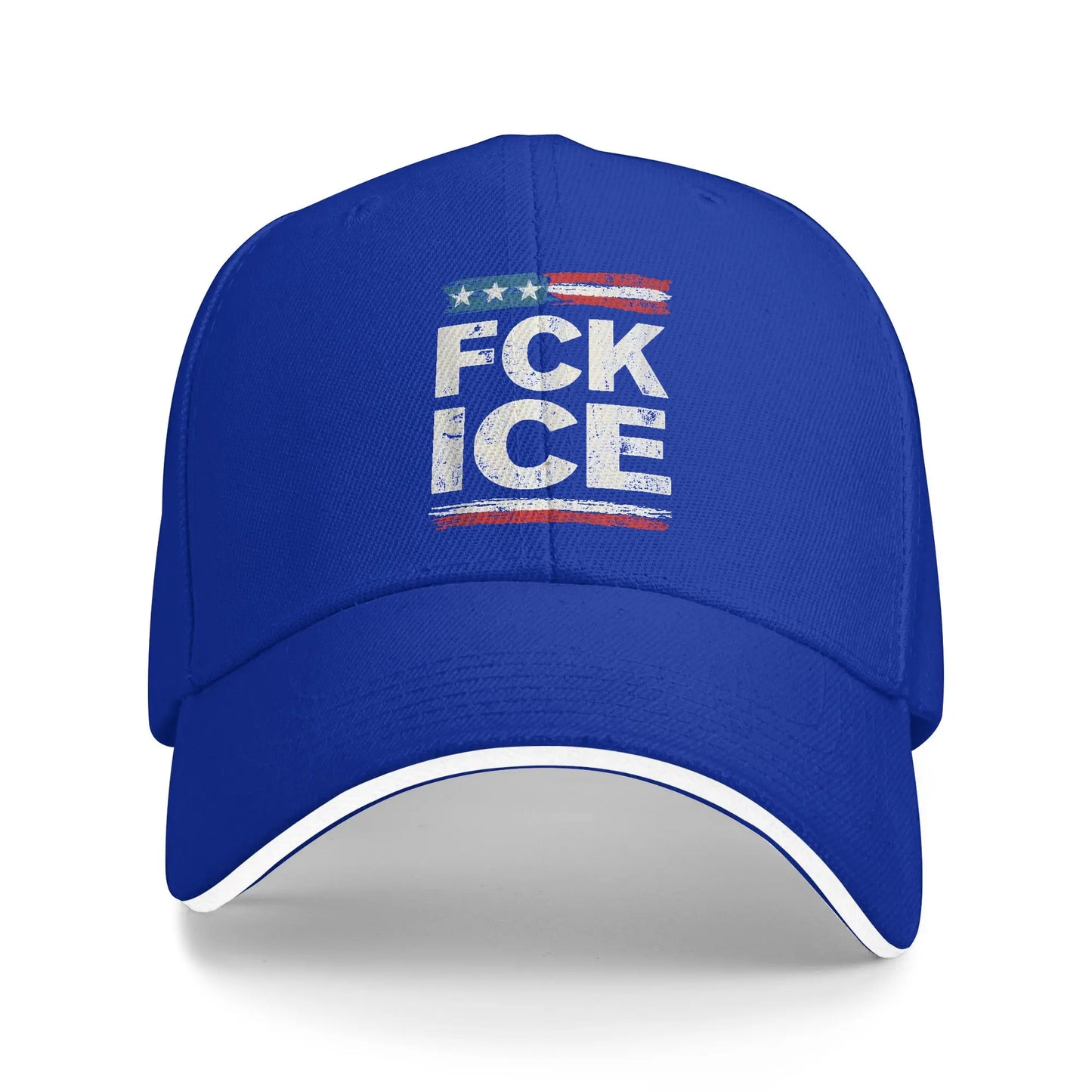 Retro Vintage F ICE US Flag Distressed Baseball Cap