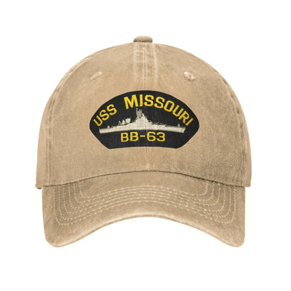Vintage USS Missouri BB-63 Baseball Cap