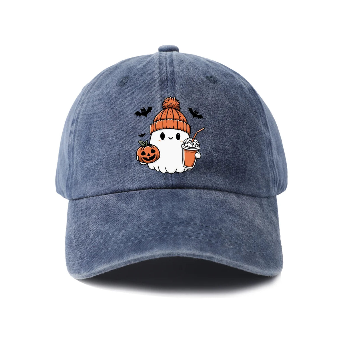 Winter Beanie Ghost Graphic Baseball Cap